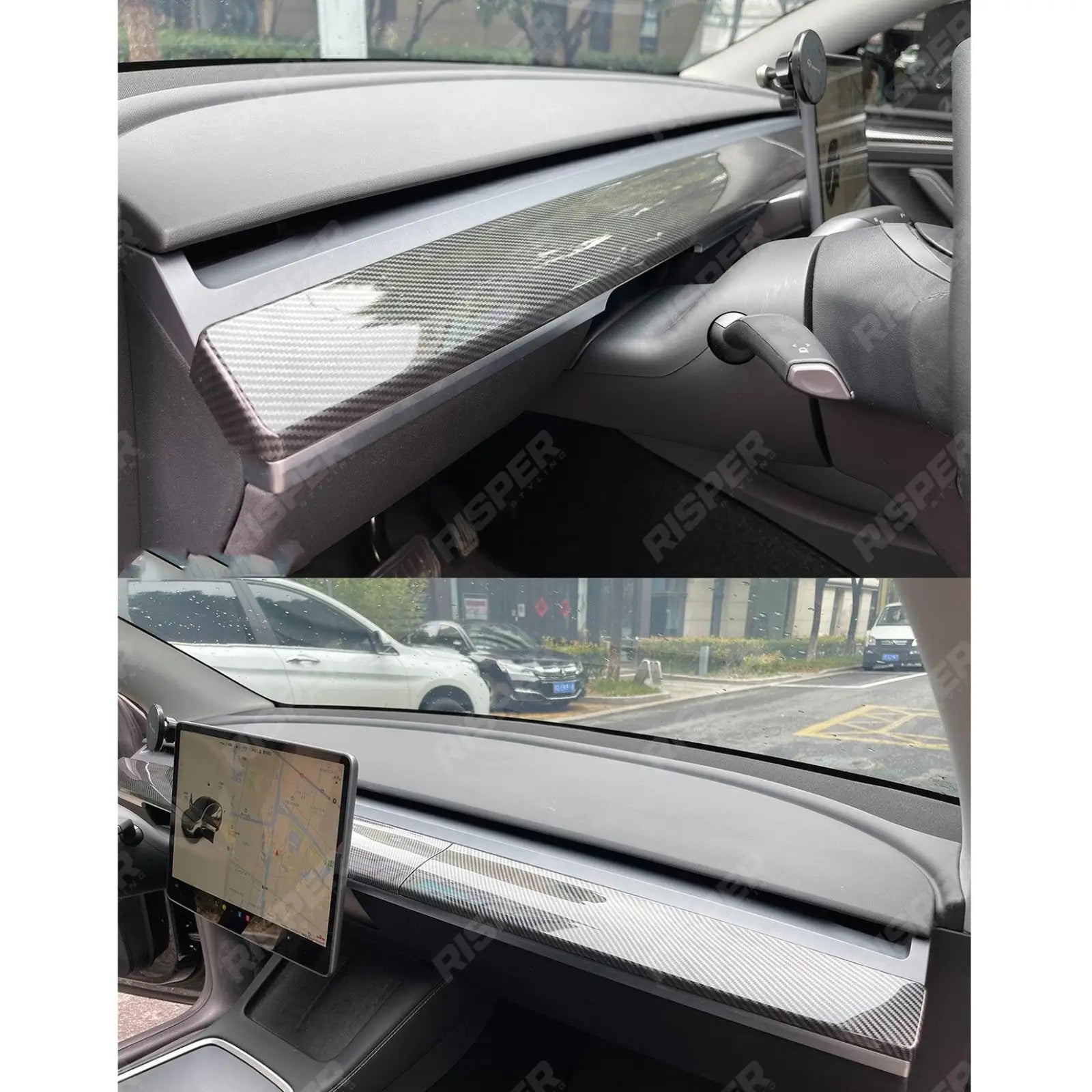 Tesla Model 3 - Interior Plus Pack In Carbon Look