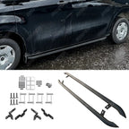 Ford Transit Custom MK2 SWB 2024 On Trapezoid Side Bars In Matt Black Side Bars