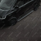 Volkswagen Transporter LWB T7 2025 On Trapezoid Side Bars In Stainless Steel