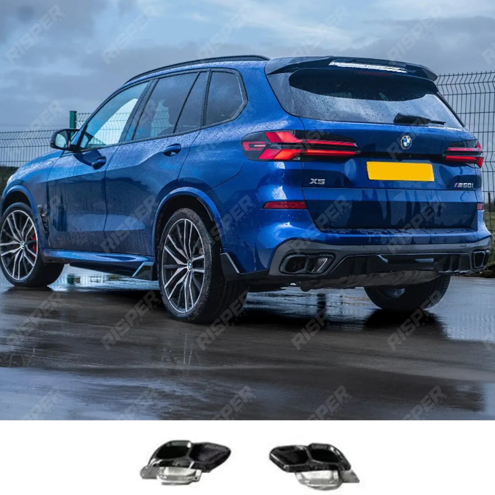 BMW X5 G05 LCI M Sport 2023+ Upgrade Exhaust Tips - Pair Exhaust Systems Main image
