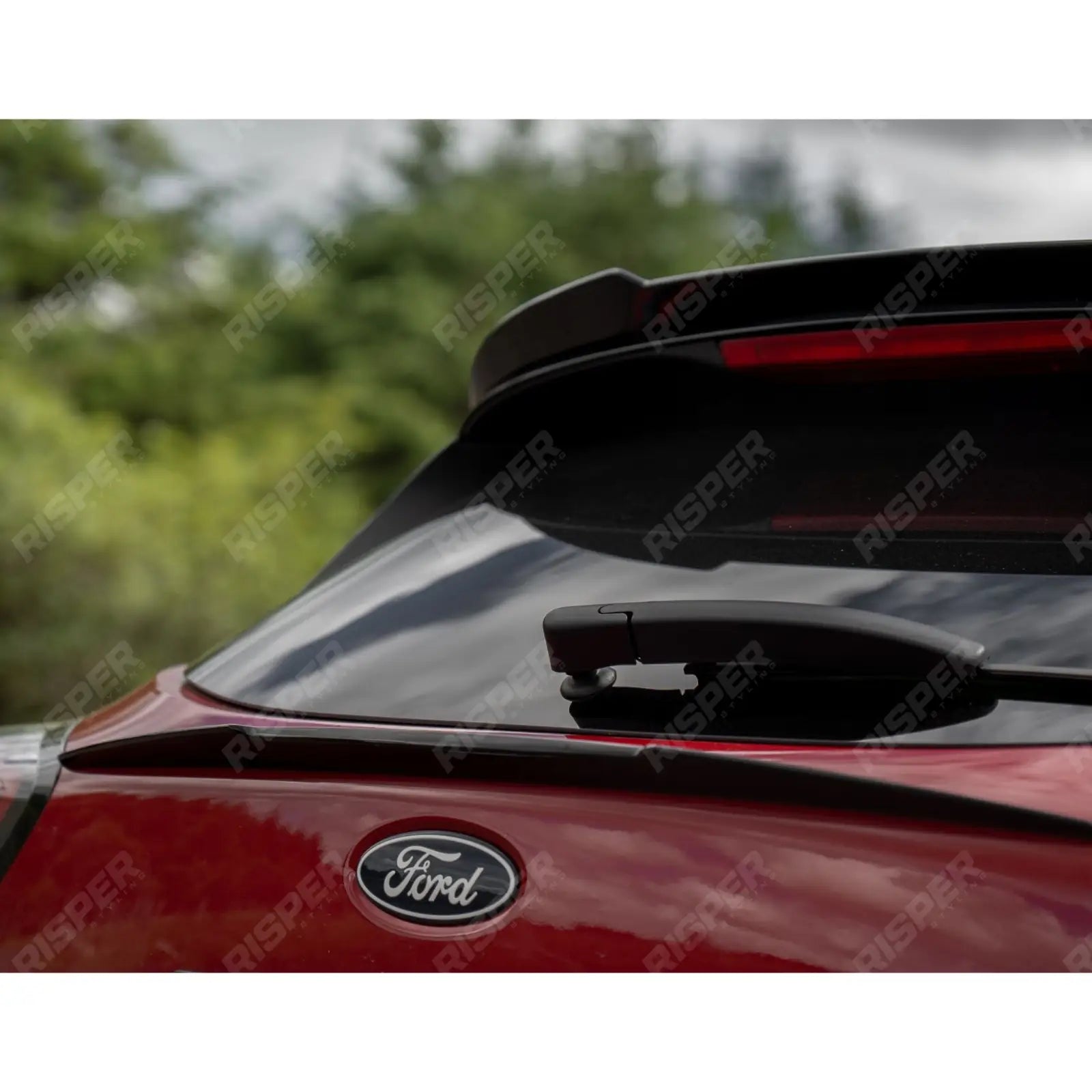 Upper Roof Spoiler In Gloss Black For Ford Puma ST Line 2019+ - Rear Spoilers