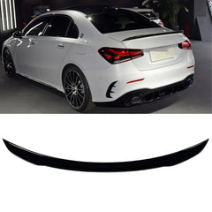 MERCEDES A CLASS SALOON (V177) 2018+ 'A35 A45 AMG STYLE' REAR BOOT SPOILER IN GLOSS BLACK