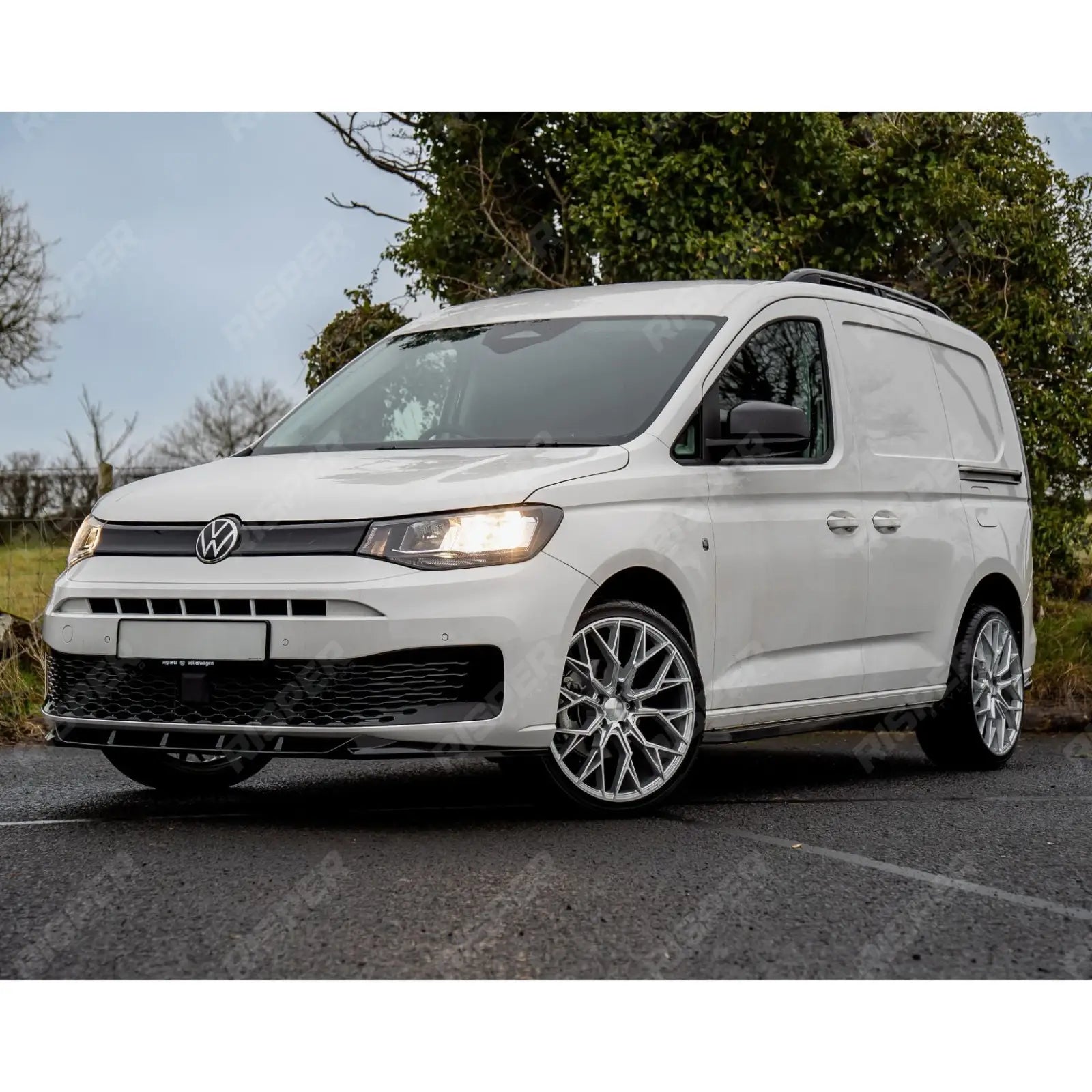 Vw Caddy 2021 On V2 Front Splitter - Gloss Black Front Splitter