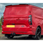 Ford Transit Custom MK2 2024 On For Barn Door V2 Rear Spoiler In Gloss Black Rear Spoilers