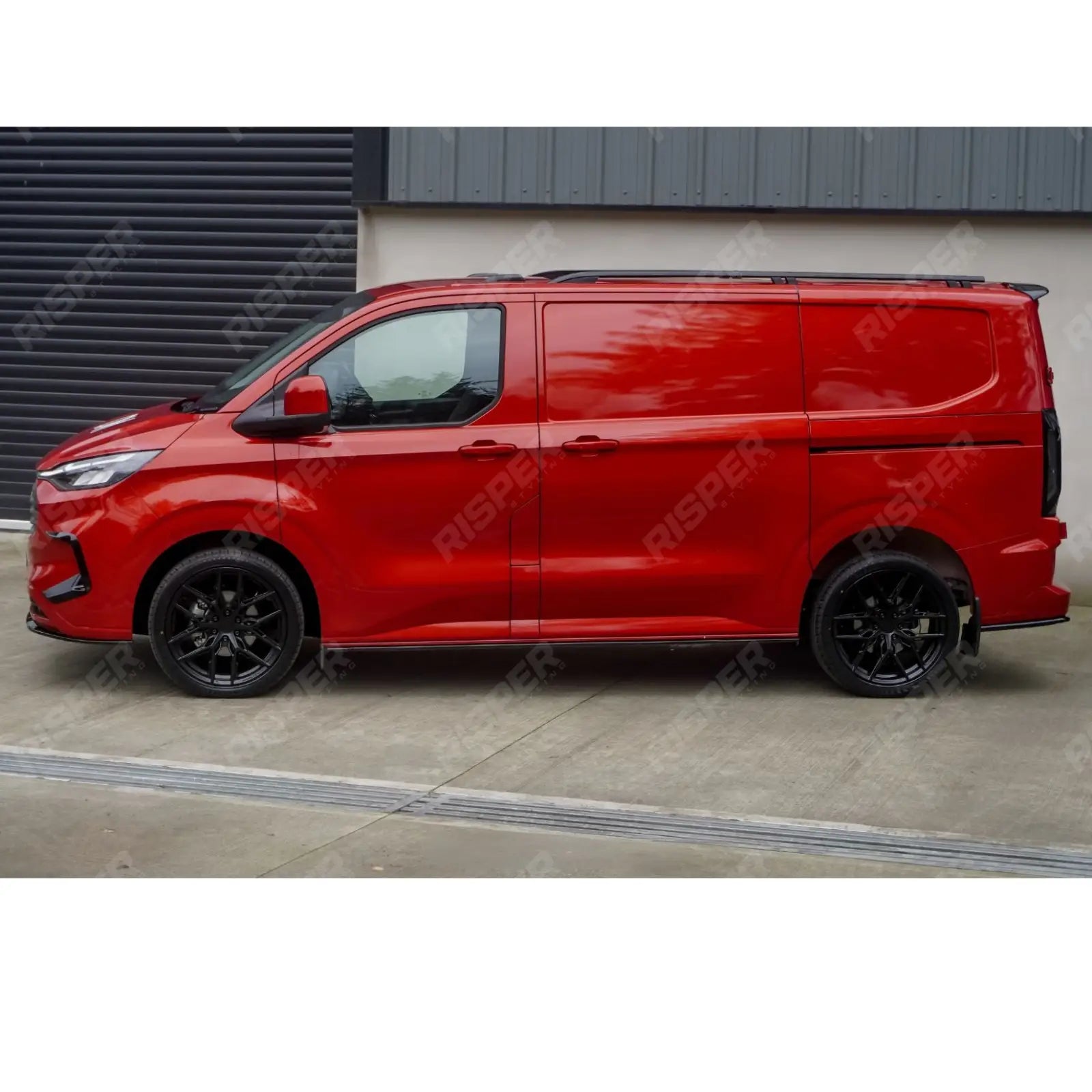 Ford Transit Custom MK2 2024 On For Barn Door V2 Rear Spoiler In Gloss Black Rear Spoilers