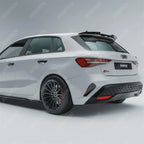 Audi A3 8Y Sport Back 2021+ V2 Spoiler Cap In Gloss Black Spoiler