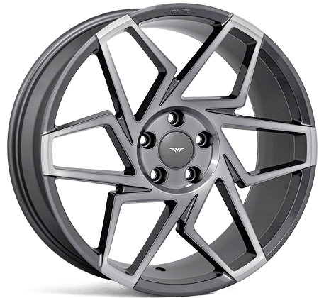 VEEMAN V-FS27R 19x8.5 5x112 ET42 CB66.56 - GRAPHITE SMOKE MACHINED - RisperStyling