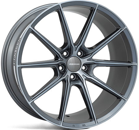 VEEMAN - V-FS48 20x8.5 5x120 ET35 CB75.56 - GRAPHITE SMOKE MACHINED QTY 1 - RisperStyling