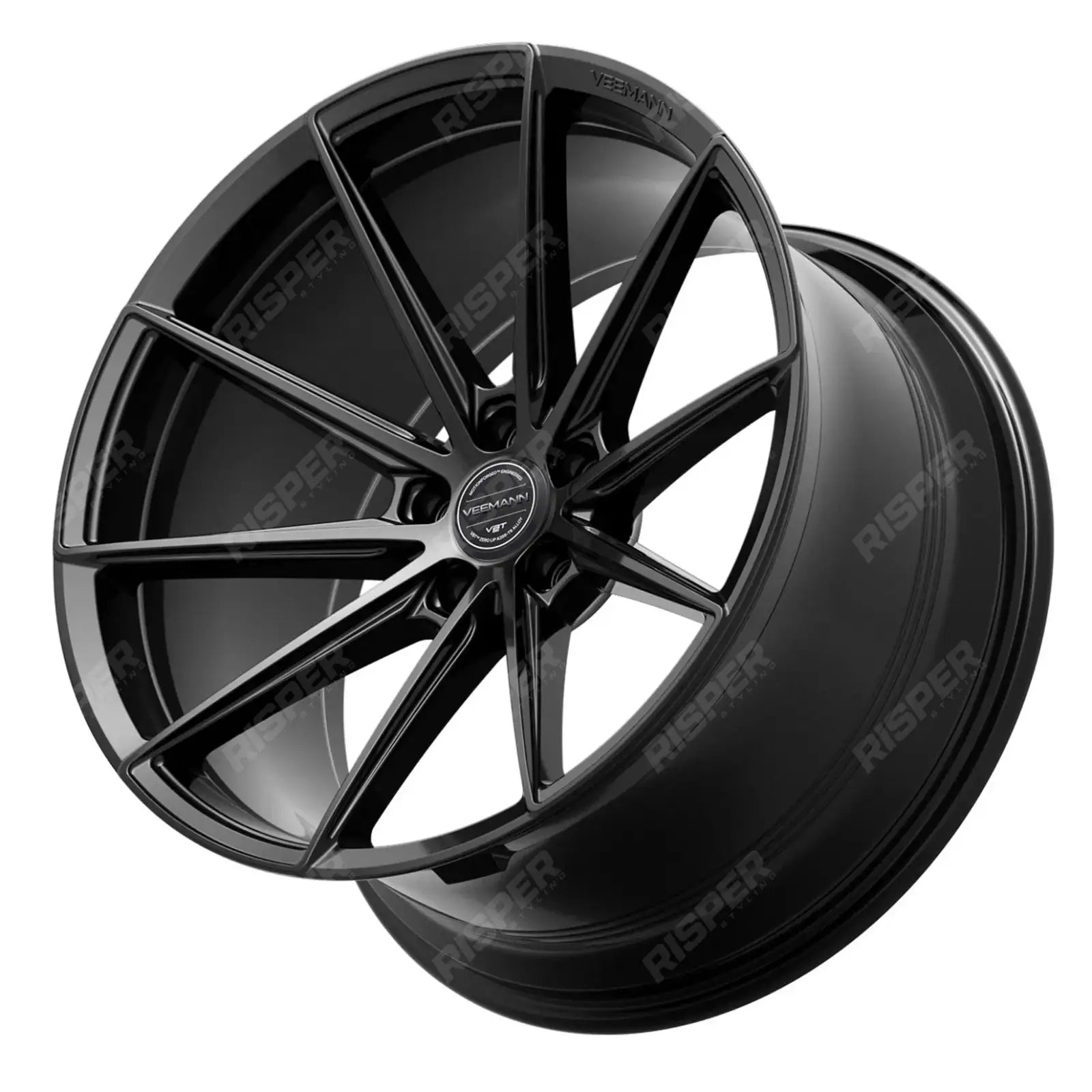 Veemann MF-Z1 19X8.5 5X112 ET42 Gloss Black Standard Concave - Qty 1 Secondary image