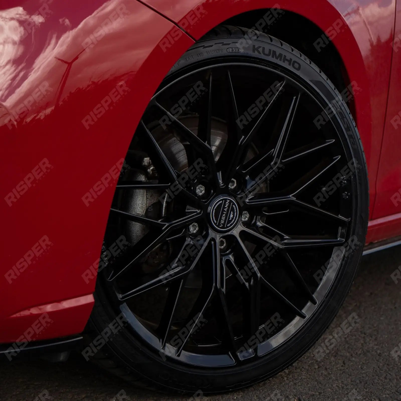 Veemann MF-Z5 19X8.5 5X112 ET42 Gloss Black Standard Concave - Qty 1 - Alloys