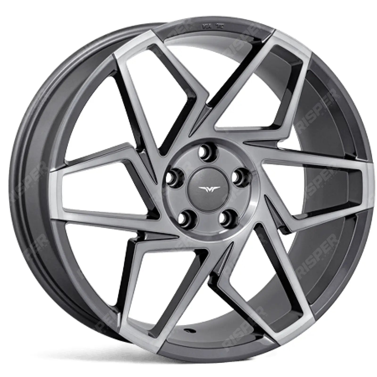 Veemann V - fs27r 19x8.5 5x112 Et42 Cb66.56 - Graphite Smoke Machined