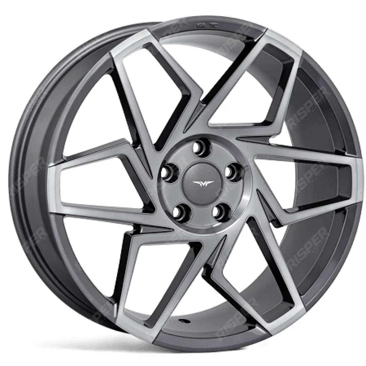 Veemann V - fs27r 19x8.5 5x112 Et42 Cb66.56 - Graphite Smoke Machined