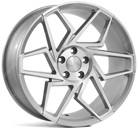 Veemann V - fs27r 19x8.5 5x112 Et42 Cb66.56 - Silver Machined