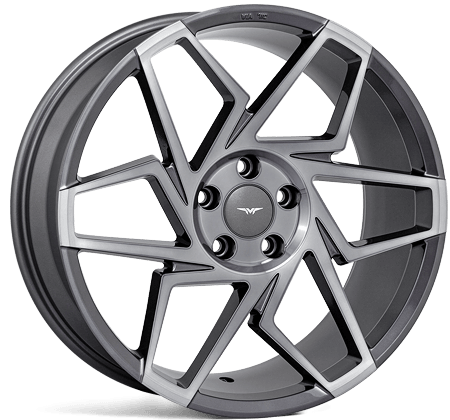 Veemann V - fs27r 19x8.5 5x112 Et42 Cb66.56 - Graphite Smoke Machined