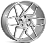 Veemann V - fs27r 20x8.5 5x120 Et35 Cb72.56 - Silver Machined