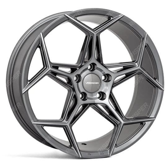 Veemann V - fs40 20x8.5 5x120 Et35 Cb72.56 - Graphite Smoke Machined