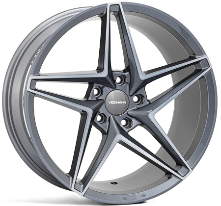 Veemann - V - fs46 20x8.5 5x120 Et35 Cb72.56 - Graphite Smoke Machined