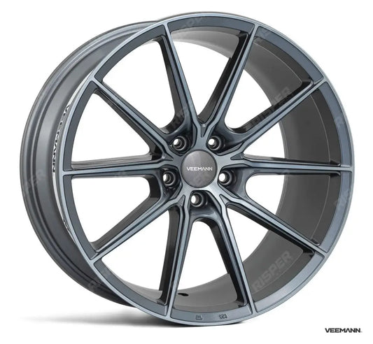 Veemann - V - fs48 19 Inch Alloy Wheels Graphite Smoked Machined 5x112 - Qty 1