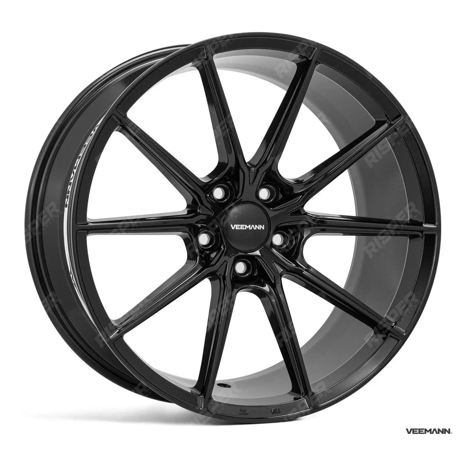 Veemann V - fs48 20 Inch Alloy Wheels - 5x112 - Gloss Black Staggered Set Of 4 Main image