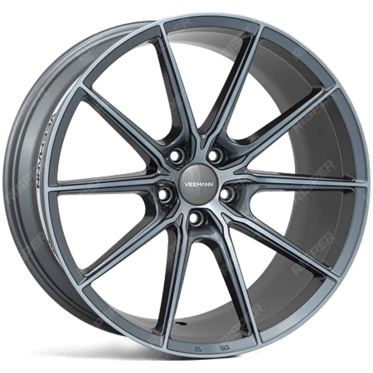 Veemann - V - fs48 20x8.5 5x120 Et35 Cb75.56 - Graphite Smoke Machined