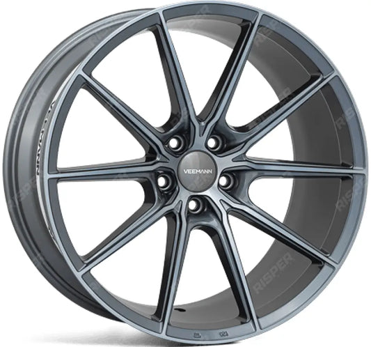 Veemann - V - fs48 20x8.5 5x120 Et35 Cb75.56 - Graphite Smoke Machined