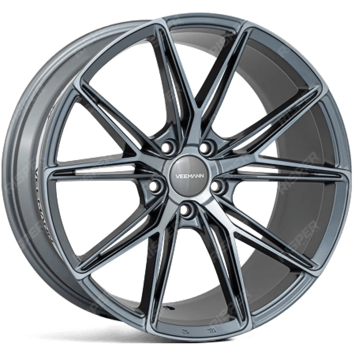 Veemann V - fs49 20x8.5 5x120 Et35 Cb75.56 - Graphite Smoke Machined