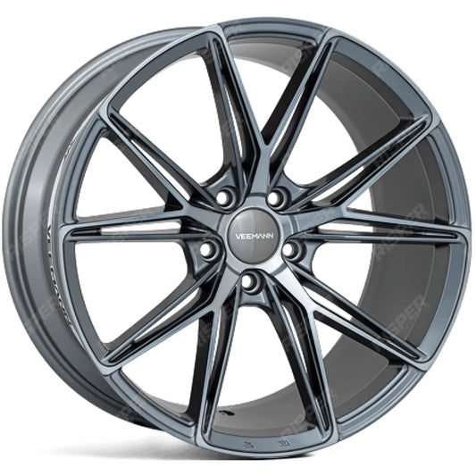 Veemann V - fs49 20x8.5 5x120 Et35 Cb75.56 - Graphite Smoke Machined