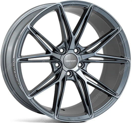 Veemann V - fs49 20x8.5 5x120 Et35 Cb75.56 - Graphite Smoke Machined