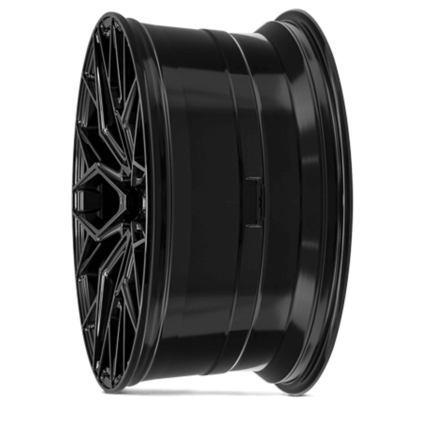 Veemann V - FS51 22X9.5 5X112 ET26 Gloss Black Deep Concave
