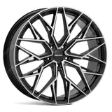 Veemann V - FS51 23X10 5X112 ET30 Gloss Black Machined Deep Concave - QTY 1