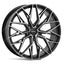 Veemann V - FS51 23X10 5X120 ET35 Gloss Black Machined Deep Concave - QTY 1