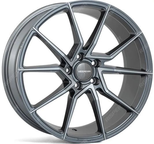Veemann - V - fs52 Graphite Smoke Machined 19x8.5 5x112