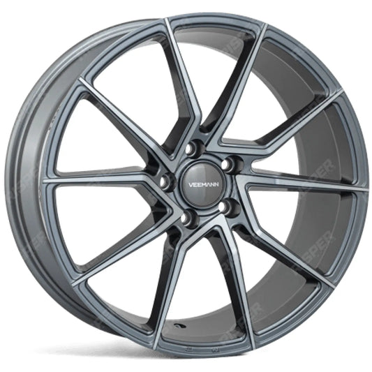 Veemann - V - fs52 Graphite Smoke Machined 19x8.5 5x112