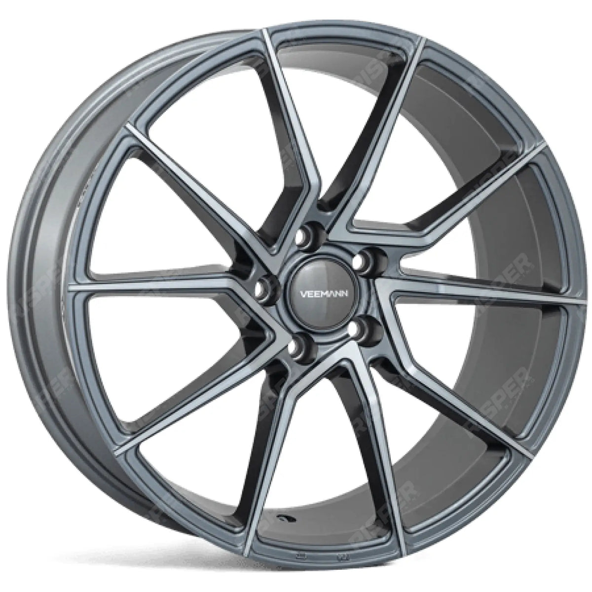 Veemann - V - fs52 Graphite Smoke Machined 19x8.5 5x112