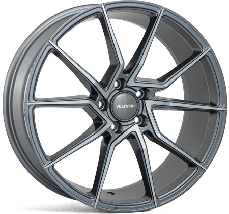 Veemann - V - fs52 Graphite Smoke Machined 19x8.5 5x112