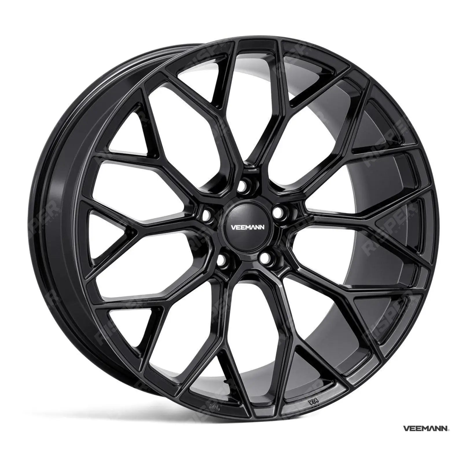 Veemann V - fs66 20 Inch Alloy Wheels 5x112 - Gloss Black - Staggered Set Of 4