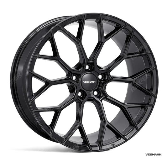Veemann V - fs66 20 Inch Alloy Wheels 5x112 - Gloss Black - Staggered Set Of 4