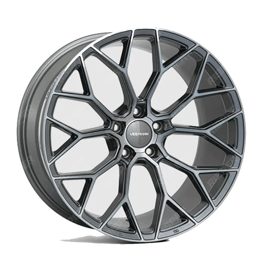 Veemann V - fs66 5x120 20 Inch Alloys Graphite Smoked Machined - 20x8.5