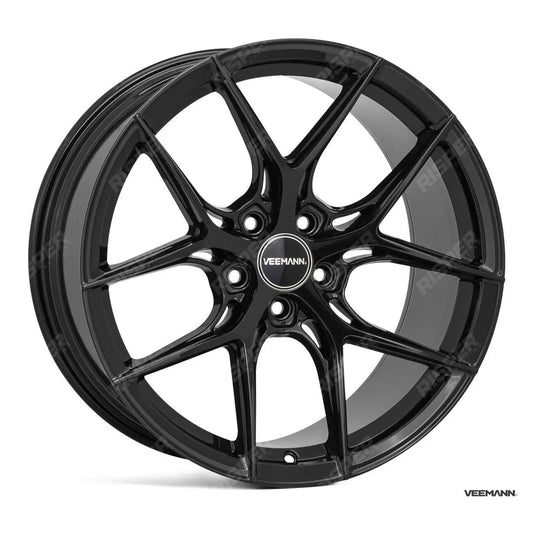 Veemann Vc580r 20 Inch Alloy Wheels - 5x112 - Gloss Black Staggered Set Of 4
