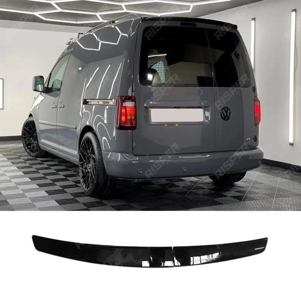 Volkswagen Caddy 2005 - 2020 Barn Door - Rear Spoiler - Gloss Black