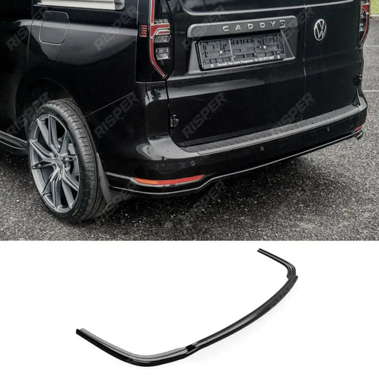Volkswagen Caddy MK5 2021+ - Rear Bumper Splitter in Gloss Black Bumper Splitter 1000