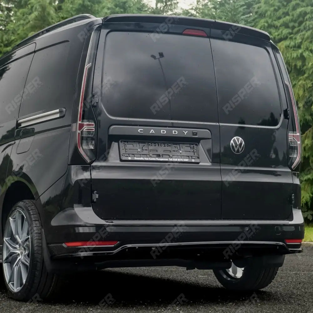 Volkswagen Caddy MK5 2021+ - Rear Bumper Splitter in Gloss Black Bumper Splitter