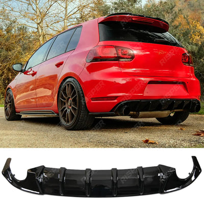 Volkswagen Golf GTI / GTD Mk6 2008-2012 Rear Diffuser in Gloss Black - Diffuser
