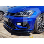 Volkswagen Golf MK7/7.5 2012 - 2017 - Gloss Black Front Splitter Lip for GTD, GTI, R, R - Line