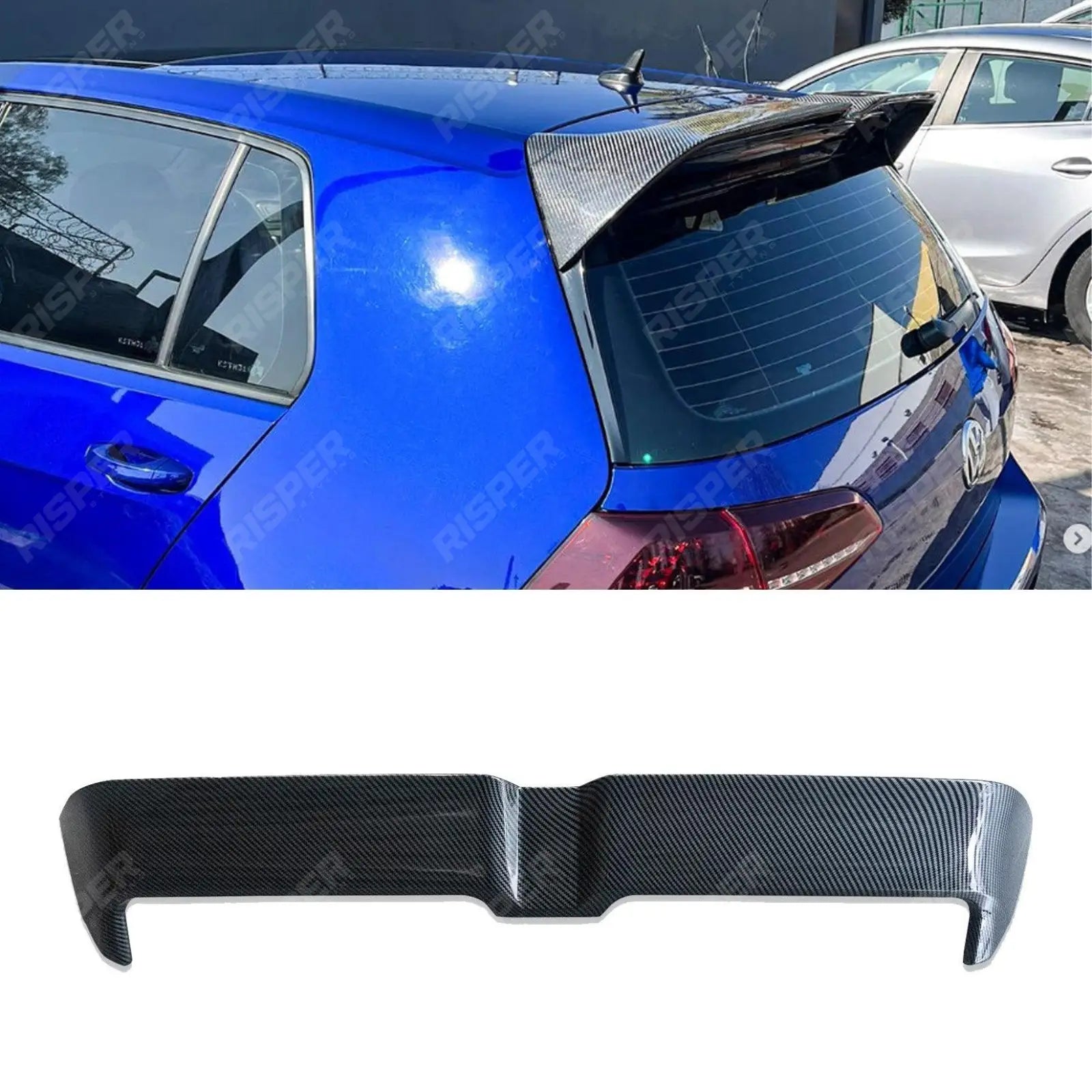 Volkswagen Golf MK7/7.5 GTI/GTD/R 2012 - 2020 - Oettinger Style Rear Spoiler in Carbon Look