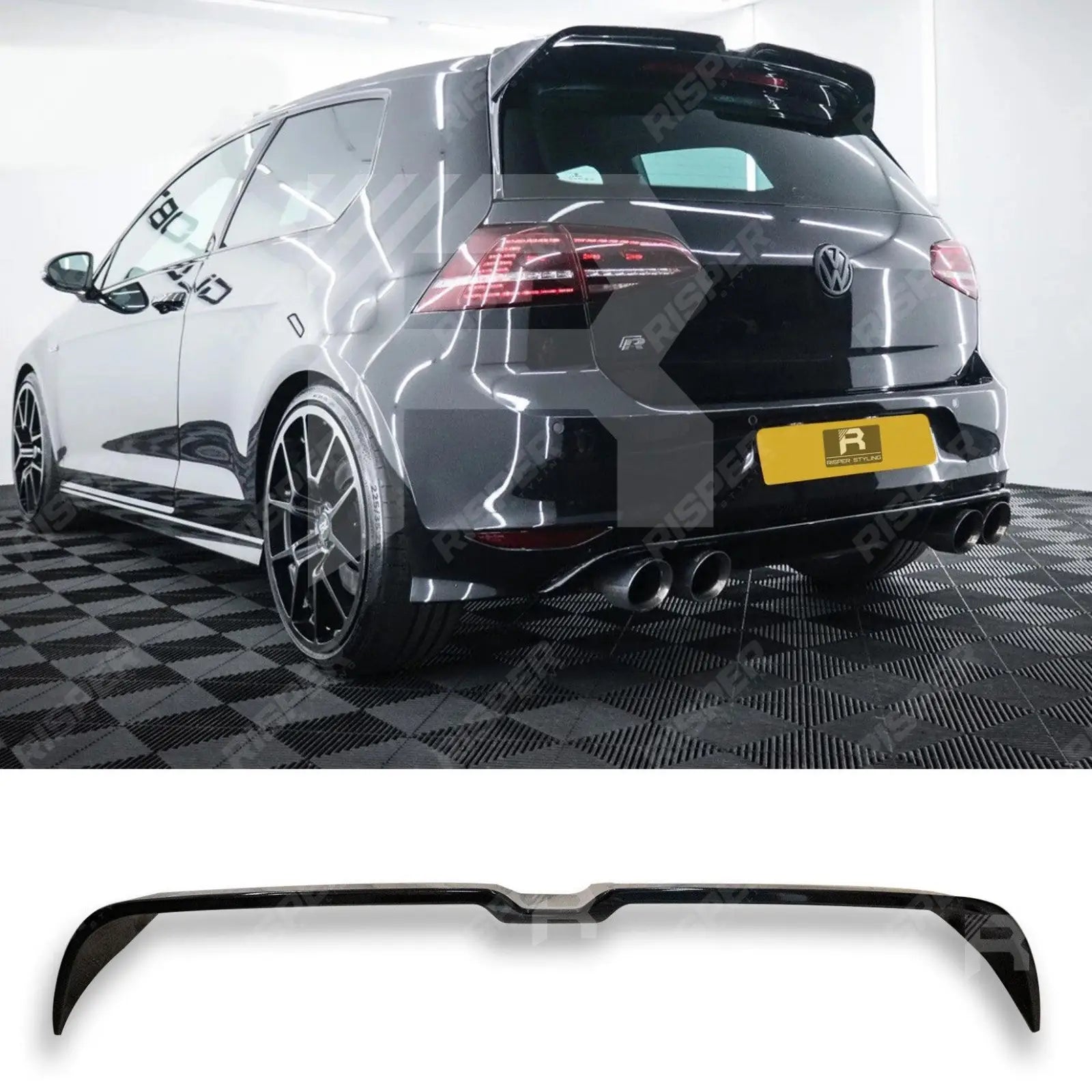 Volkswagen Golf MK7/7.5 GTI/GTD/R/GTE 2012 - 2020 - Oettinger Style Rear Spoiler in Gloss Black