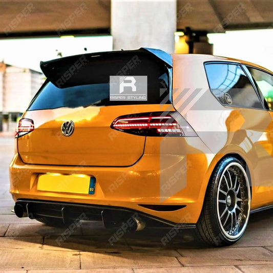 Volkswagen Golf MK7/7.5 GTI/GTD/R/R - Line 2012 - 2020 - Osir Style Rear Spoiler in Gloss Black