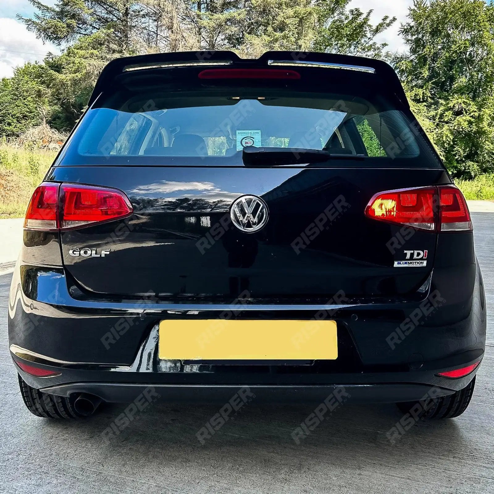 Volkswagen Golf MK7/7.5 TSI/TDI 2012 - 2020 - Oettinger Style Rear Spoiler in Gloss Black