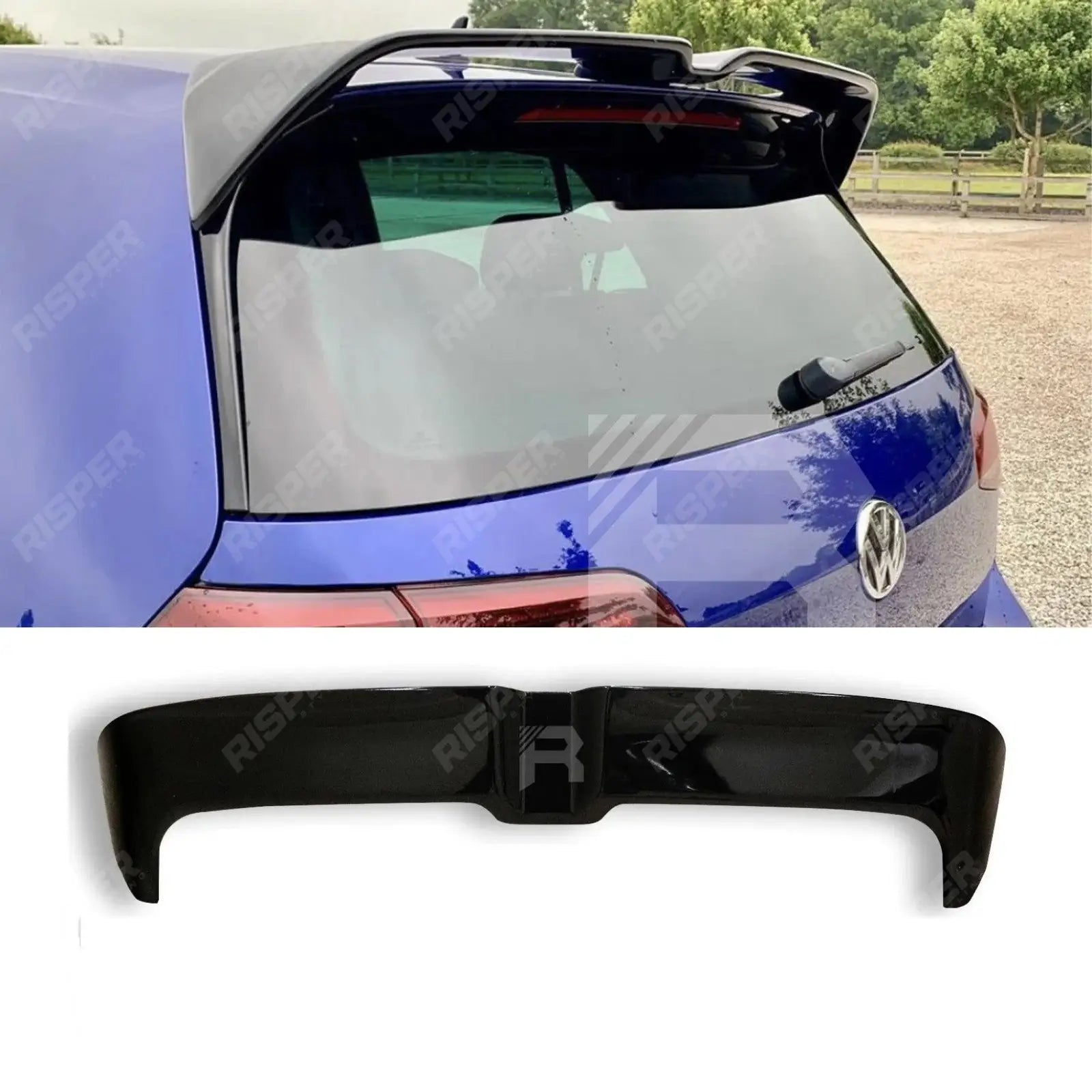 Volkswagen Golf MK7/7.5 TSI/TDI 2012 - 2020 - Oettinger Style Rear Spoiler in Gloss Black Main image