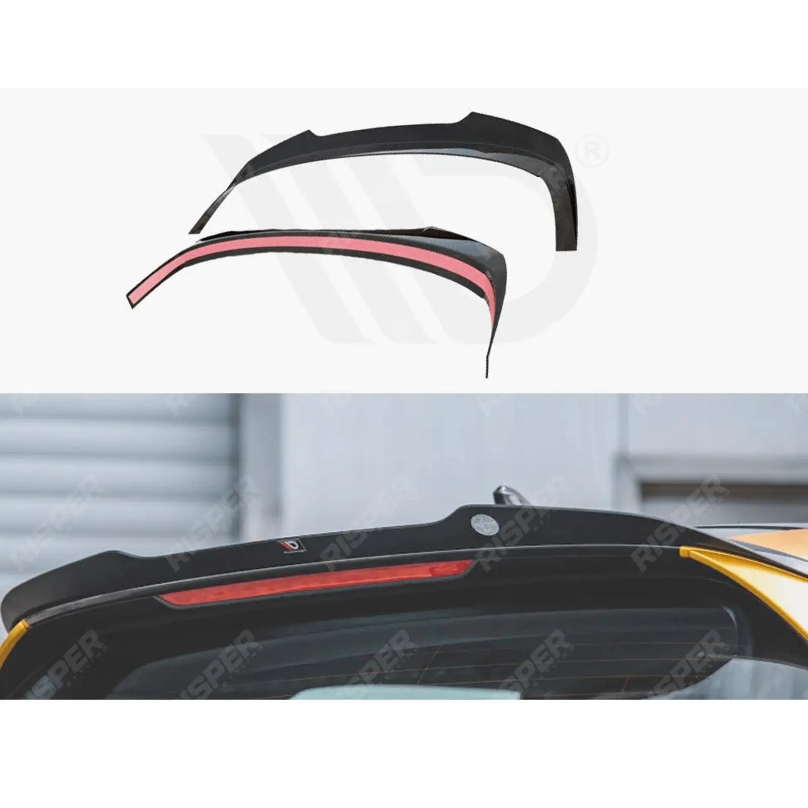 VOLKSWAGEN GOLF MK8 2020+ - MAXTON SPOILER CAP V2 - GLOSS BLACK Main image